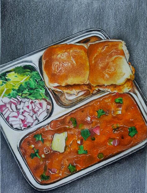 still life Title -Still life Medium - Oil pastel Surface - canson paper - by Rohit (USA )